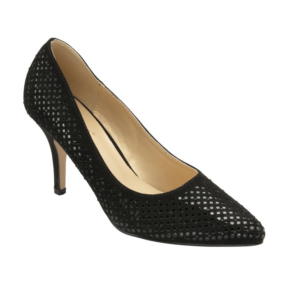 Black Kayla Court Shoes