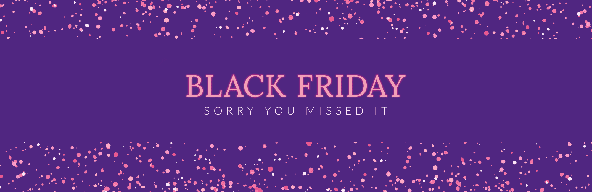 Black Friday Sorry You Missed It Banner