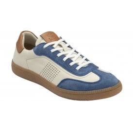Lotus Women's Blue-Multi Leather & Suede Frapporta Trainers