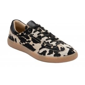 Lotus Women's Cow-Print Leather Frapporta Trainers