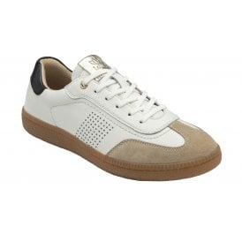 Lotus Women's Ecru Leather Frapporta Trainers