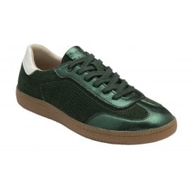 Lotus Women's Green Leather Frapporta Trainers