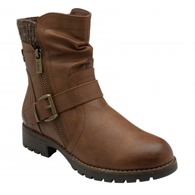 Lotus Women's Jemma Zip-Up Mid-Calf Boots