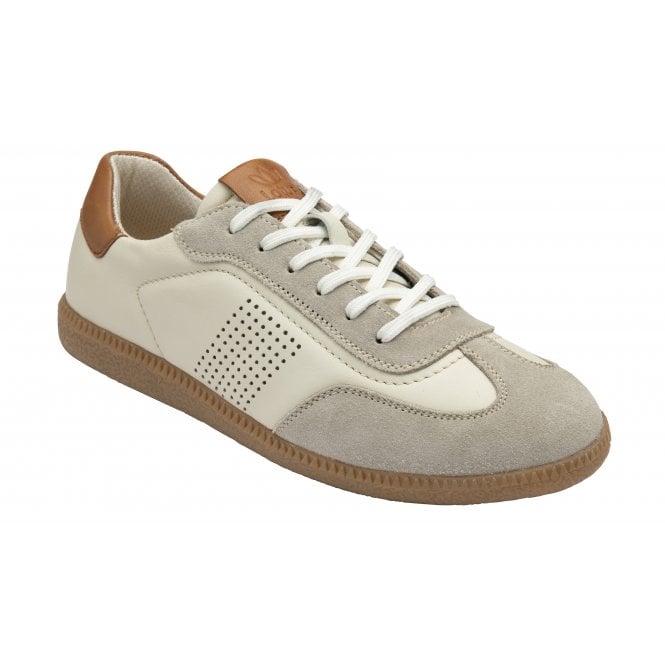 Lotus Women's Natural-Multi Leather & Suede Frapporta Trainers